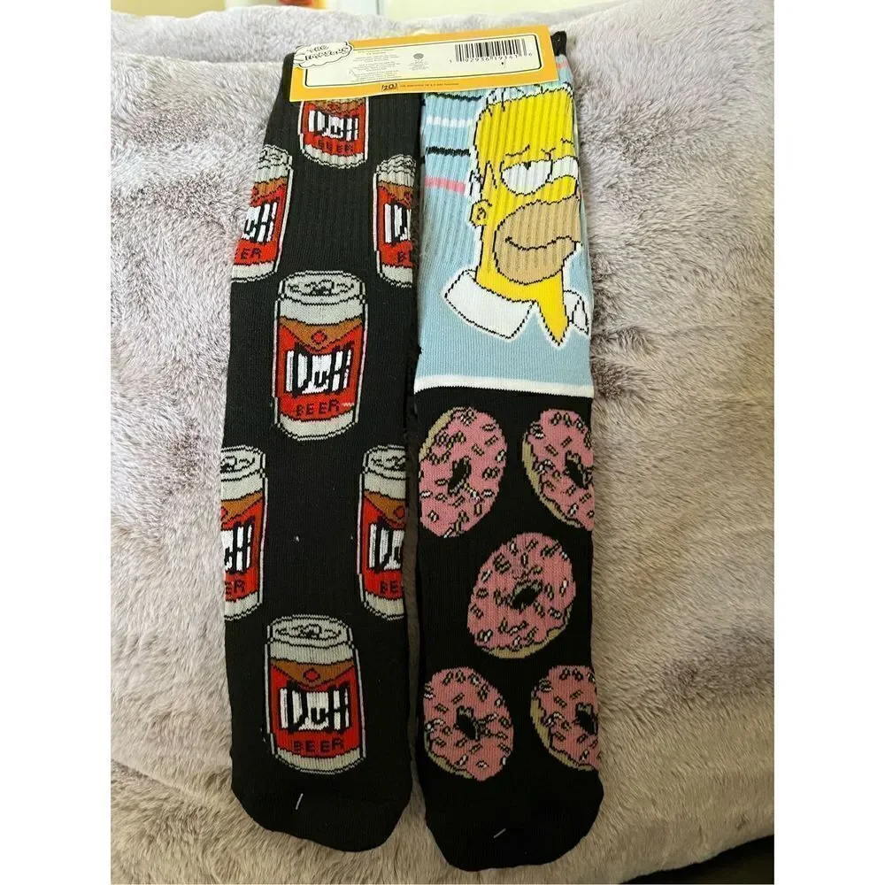 The Simpsons Novelty Socks 2pk